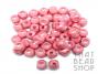 Acrylic Dimpled Cubes - Opaque Pink Rainbow 12mm